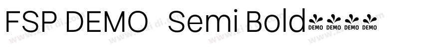 FSP DEMO   Semi Bold字体转换